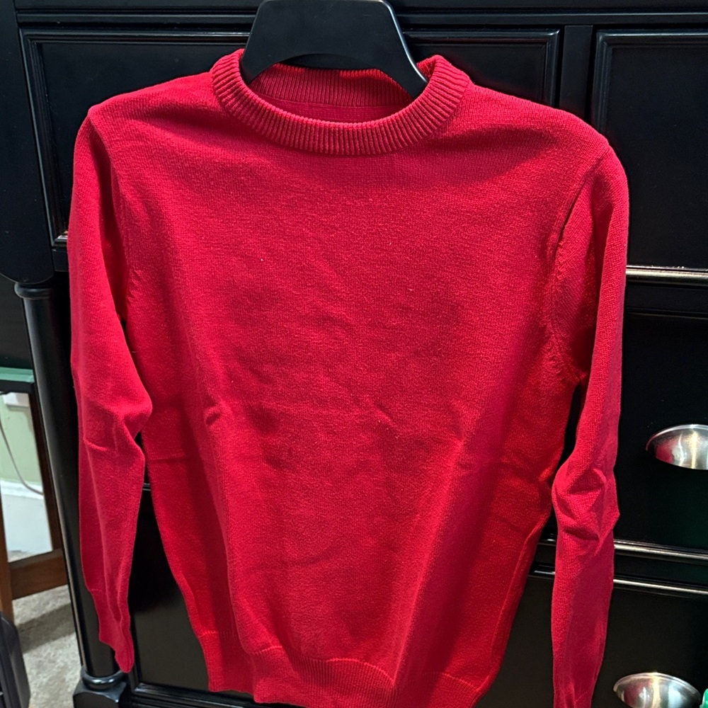 Cherokee Vibrant Red Crewneck Sweater